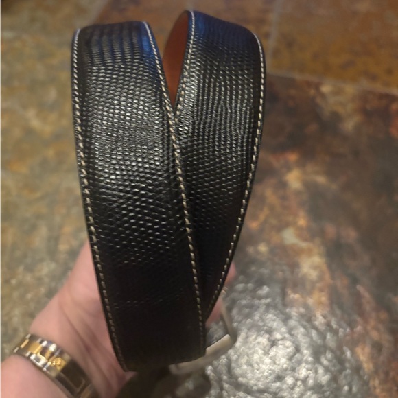 Martin Dingman Lizard Grain Calf Belt - Picture 2 of 8